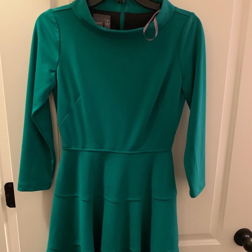 Green Collar Dress 👗